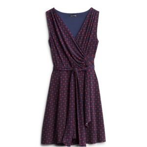 41 Hawthorn Navy and Red Polka Dot Dress